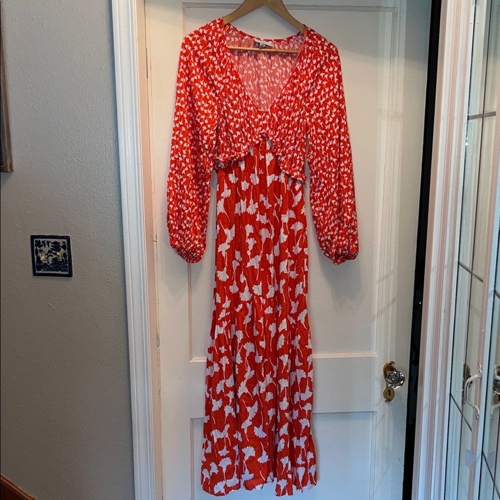 Diane Von Furstenberg maxi tiered dress